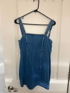 Worn once hollister mini denim dress